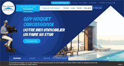 Desktop Screenshot of guyhoquet-immobilier-carcassonne.com